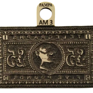 Sello vintage billete clásico