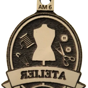 Sello vintage Atelier costura