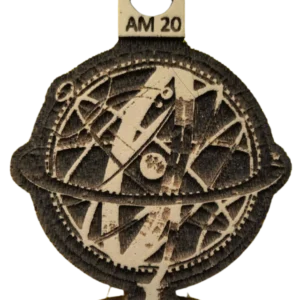 Sello decorativo globo terráqueo vintage