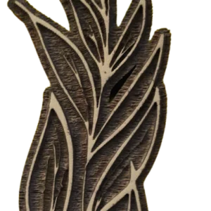 Sello decorativo ramillete de hojas vintage