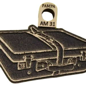 Sello decorativo valija vintage de viaje