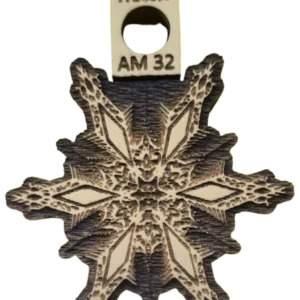 Sello decorativo copo de nieve vintage