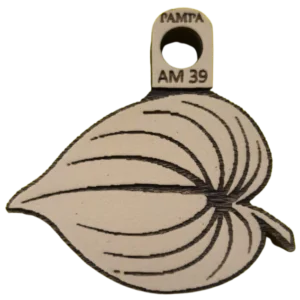 Sello decorativo hoja de potus botánica