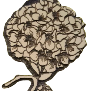 Sello decorativo ramo de hortensias