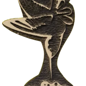 Sello decorativo colibrí vintage