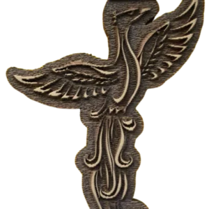 Sello decorativo ave fénix vintage