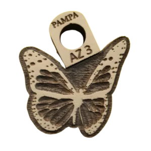 Sello de goma mariposa decorativa alta densidad