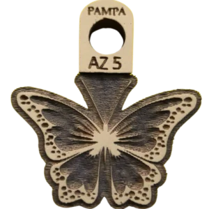 Sello de goma mariposa ornamental alta densidad