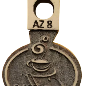 Sello de goma taza de café vintage alta densidad