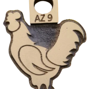 Sello de goma gallo decorativo alta densidad