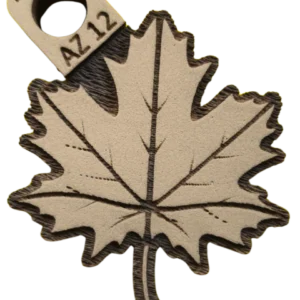 Sello de goma hoja de arce decorativa alta densidad