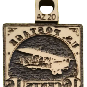 Sello decorativo Patagonia Argentina estilo postal vintage de goma