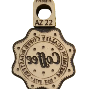 Sello decorativo etiqueta de café vintage de goma alta densidad