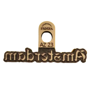 Sello decorativo Amsterdam estilo postal vintage de goma alta densidad