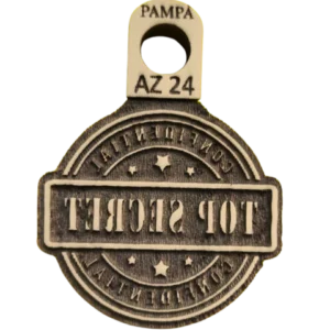 Sello decorativo Top Secret estilo sello confidencial de goma alta densidad