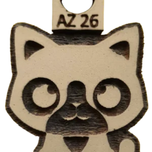 Sello decorativo gato cabezón de goma alta densidad para manualidades