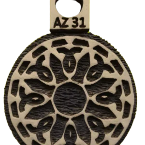 Sello decorativo roseta mandala de goma alta densidad