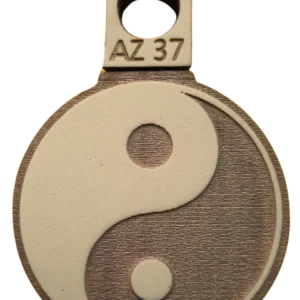 Sello decorativo Yin Yang de goma alta densidad