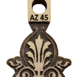 Sello decorativo arabesco ornamental de goma alta densidad