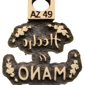 Sello decorativo “Hecho a Mano” de goma alta densidad