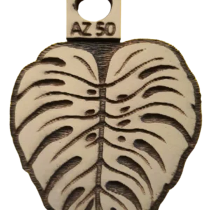 Sello decorativo hoja de Monstera de goma alta densidad