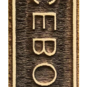 Sello decorativo palabra “Cebolla” de goma alta densidad