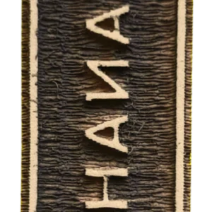 Sello decorativo palabra “Zanahoria” de goma alta densidad