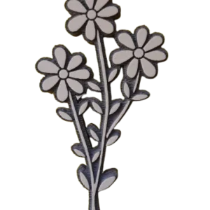 Sello decorativo ramillete de margaritas