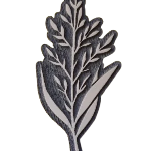 Sello decorativo hojas