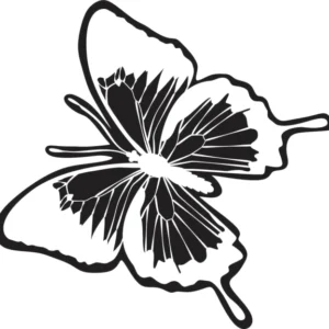 Sello decorativo artesanal mariposa