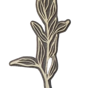 Sello decorativo hojas