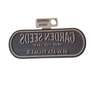 Sello vintage semillas de jardín