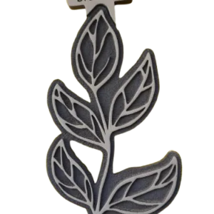 Sello decorativo hojas