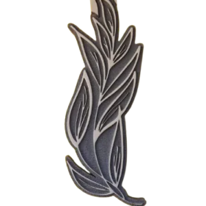 Sello decorativo rama con hojas