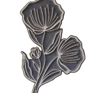 Sello decorativo flor