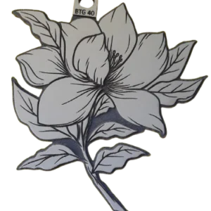 Sello decorativo flor ornamental