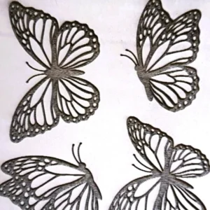 Sello decorativo collage de mariposas