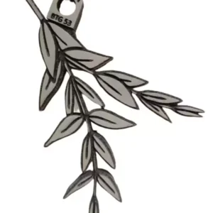 Sello decorativo hoja de árbol otoñal