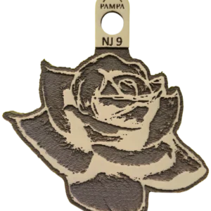 Sello decorativo rosa floral