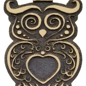 Sello decorativo búho