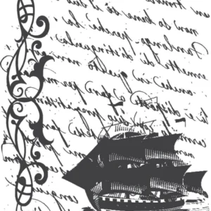 Sello decorativo frase con decoración