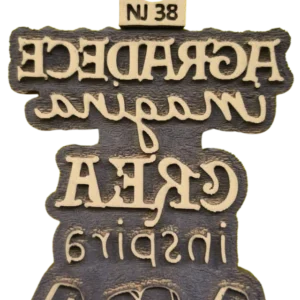 Sello decorativo collage de palabras