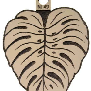 Sello decorativo hoja costilla de Adán