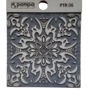 Sello decorativo mandala floral ornamental con arabescos de goma alta densidad