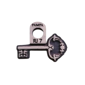 Sello de goma llave vintage decorativa alta densidad