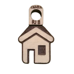 Sello de goma casa decorativa alta densidad