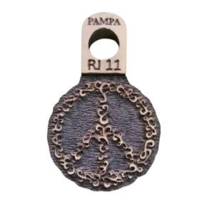 Sello de goma símbolo de la paz alta densidad