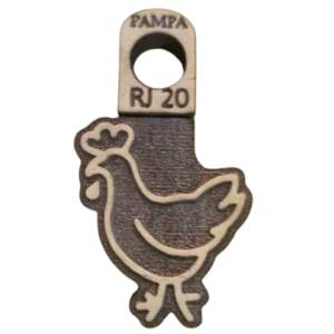 Sello de goma gallina campestre alta densidad