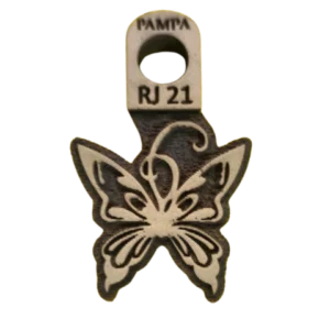 Sello de goma mariposa ornamental alta densidad