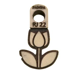 Sello de goma tulipán minimalista alta densidad